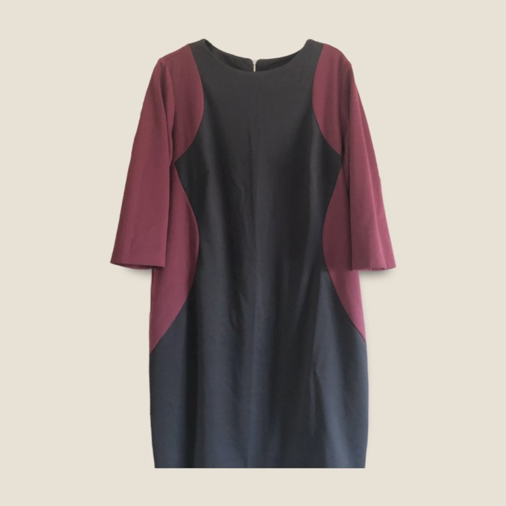 Lane Bryant Curve Hugging Colorblock Bodycon Shea… - image 1